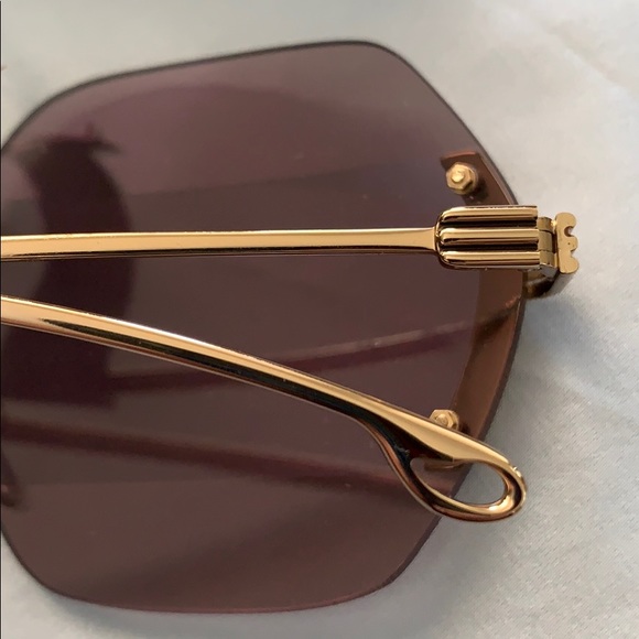 NWT ETRO Yellow Gold/Aubergina frameless w/case main image 9